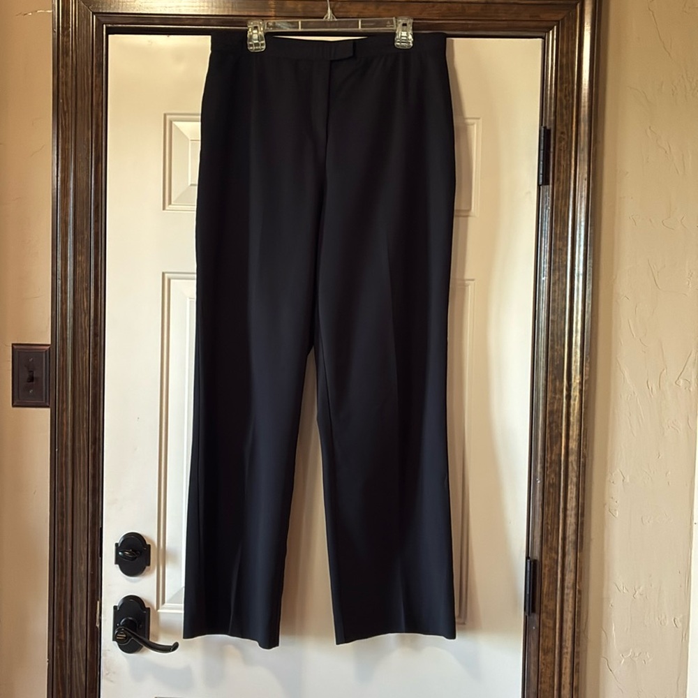 Size 14 Koret Black Dress Pants with Hidden Stretch Waistband